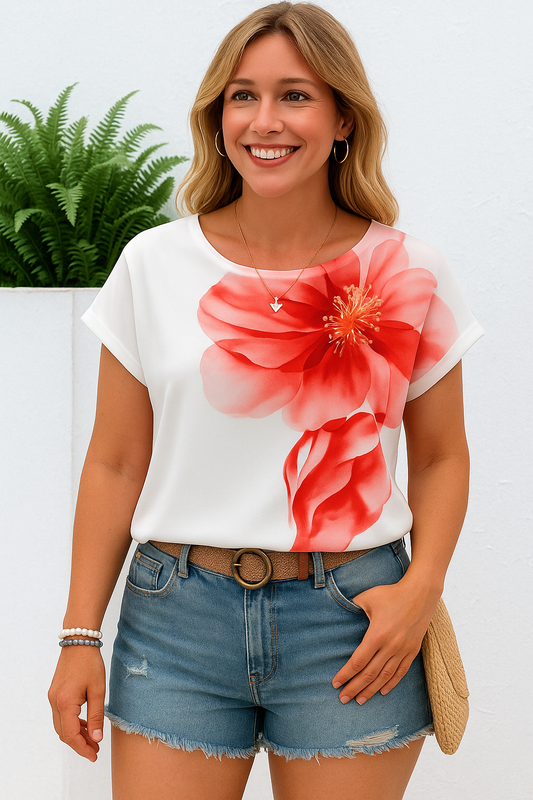 Blusa - Camiseta Floral