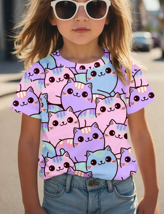Camisa de niña - Dulces Gatitos