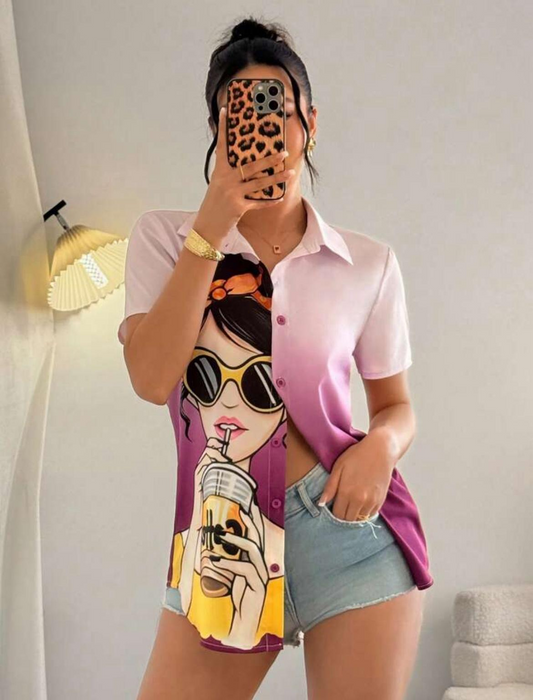 Blusa Muñeca Rosa